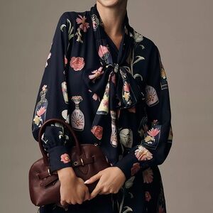 Maeve Floral Print Dress wite Tie